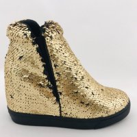 Дамски обувки Botineli-Gold, снимка 2 - Дамски боти - 25113702