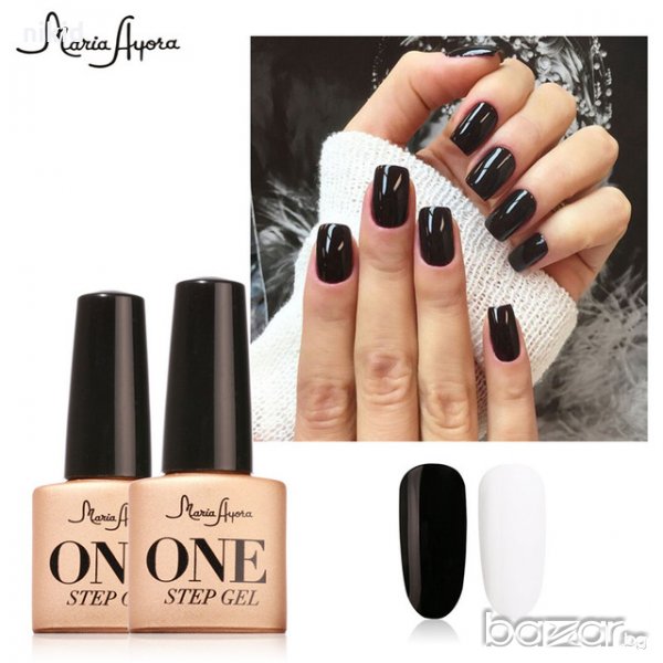 Maria Ayora One Step Gel 7ml  LED UV  БЯЛ Base Top Едноетапен топ и база гел лак за ув и лед лампа, снимка 1