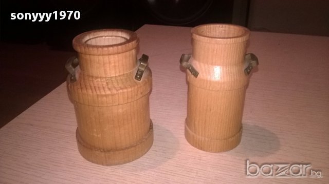 Ретро колекция-гюм 2бр-дърво/месинг-10/7/6см-внос швеицария, снимка 7 - Антикварни и старинни предмети - 17364113