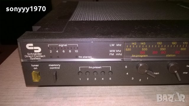 schneider dcs8025at hifi stereo tuner-west germany, снимка 2 - Ресийвъри, усилватели, смесителни пултове - 22100702