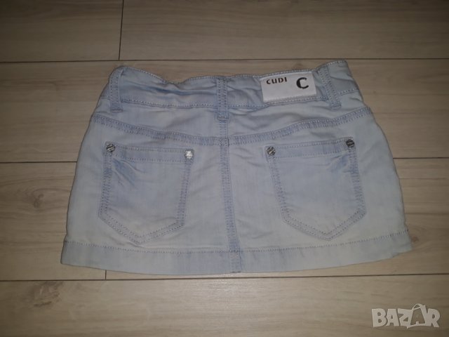 Къса синя дънкова пола за момиче марка Cudi jeans, снимка 1 - Детски рокли и поли - 23842186