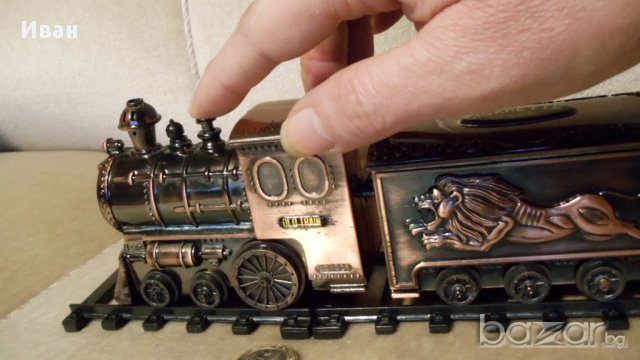 Влакче Old train с газова запалка, снимка 4 - Антикварни и старинни предмети - 17420327