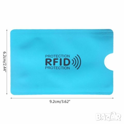 Калъф за банкови карти кредитни дебитни протектор чип RFID 3, снимка 2 - Друга електроника - 25789680