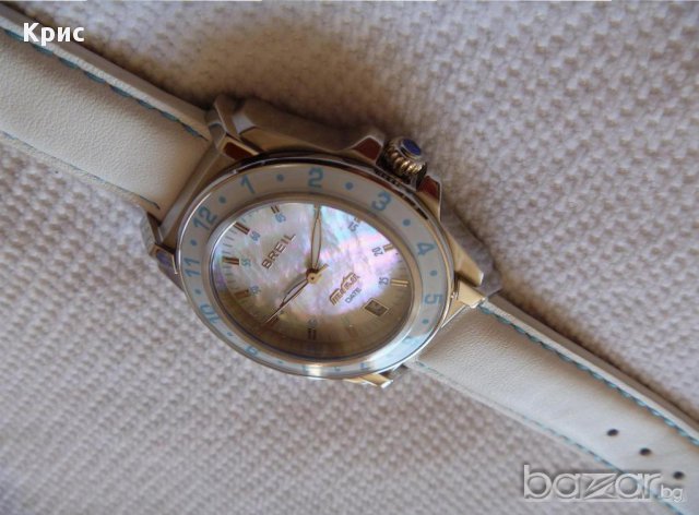 Нов ! Ръчен часовник  BREIL mother of pearl TW0820 седеф