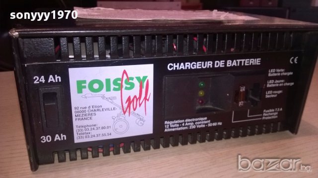 Foissy golf charger 12v/4amp-зарядно-внос швеицария, снимка 16 - Други спортове - 16652516