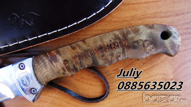 Ловен нож Browning / кожена кания /, снимка 6 - Ножове - 12690647