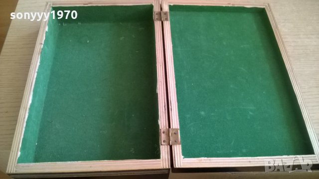 стара кутия-дърво с обков мед/месинг-25х16х6см, снимка 2 - Колекции - 23362160