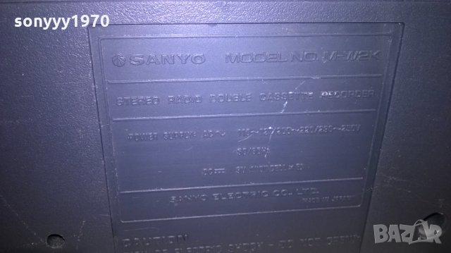 sanyo m-w2k-made in japan-внос швеицария, снимка 18 - Радиокасетофони, транзистори - 25111310
