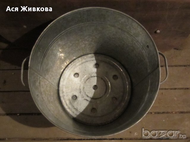 Метален съд с капак, снимка 2 - Други стоки за дома - 11542035
