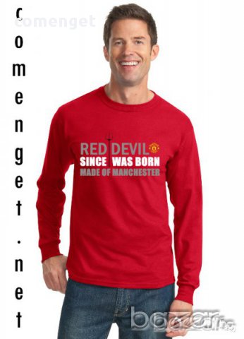 ЗА ФЕНОВЕ! Мъжка тениска на МАНЧЕСТЪР / MANCHESTER UNITED! Поръчай тениска С Твоя Снимка или идея!, снимка 5 - Тениски - 11650667