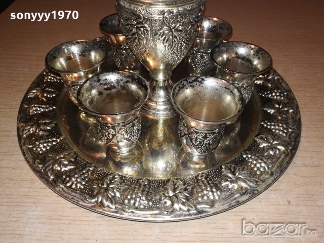 ретро колекция-поднос с кана и 6 чаши-внос швеицария, снимка 11 - Колекции - 20403358