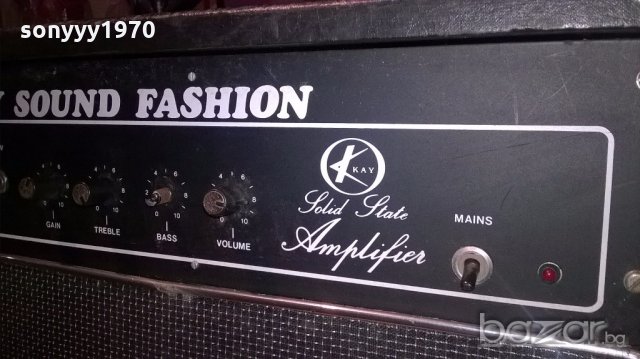 kay solid state amplifier-made in gdr-голямо кубе-внос швеицария, снимка 18 - Ресийвъри, усилватели, смесителни пултове - 19992665
