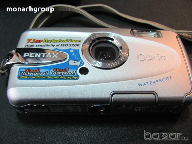 Фотоапарат Pentax Optio + зарядно, снимка 2 - Фотоапарати - 16974632