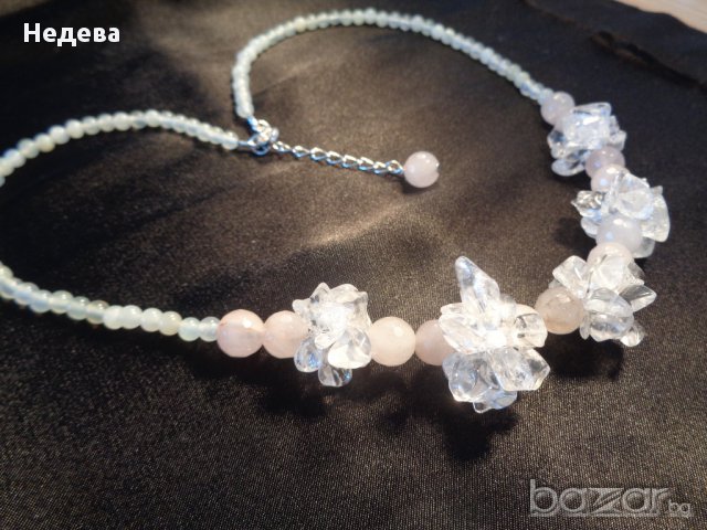 Колие , гривна и обеци от полускъпоценни камъни, снимка 2 - Бижутерийни комплекти - 11110504