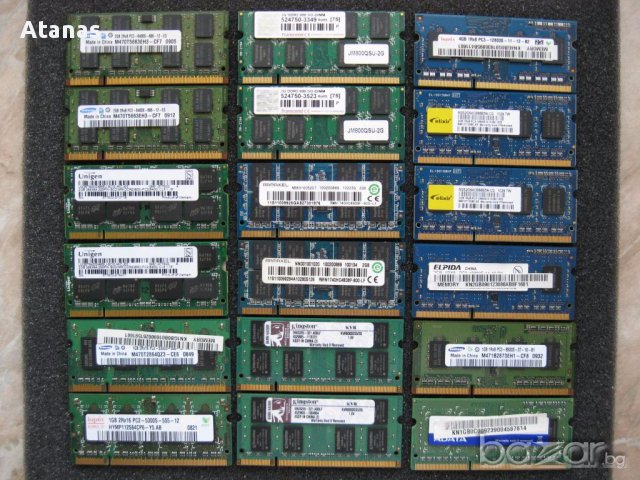 Продавам RAM памети за лаптоп, снимка 1 - RAM памет - 15922953