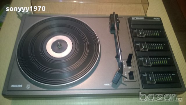 philips stereo 400-грамофон с усилвател-внос швеицария, снимка 4 - Грамофони - 9017915