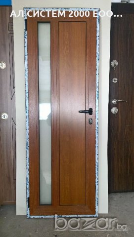 Алуминиева врата, врата за баня златен дъб, снимка 4 - Врати за баня - 20924821