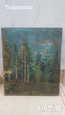 Стара авторска картина, снимка 6 - Картини - 24764874