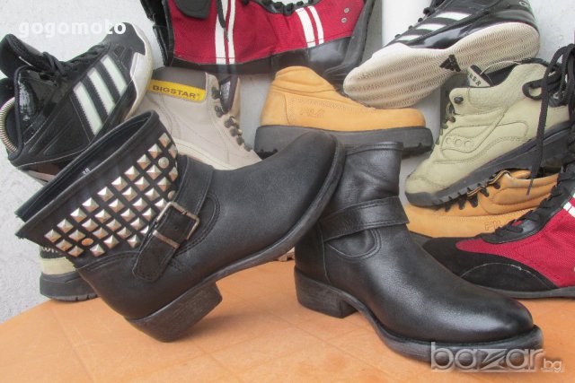 НОВИ рокерски боти 38 MAX original, хард метал боти, 100% естествена кожа,НОВИ,GOGOMOTO.BAZAR.BG, снимка 18 - Дамски боти - 14483562