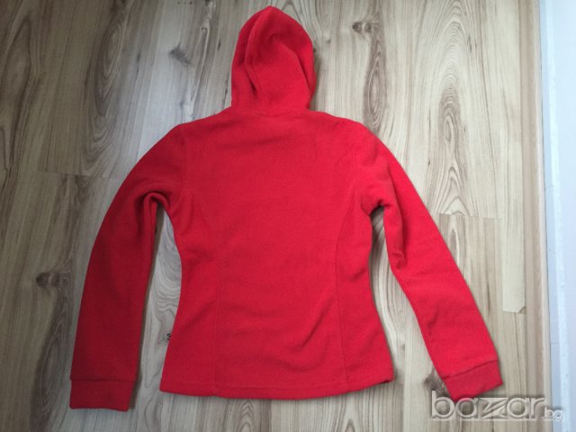 Детски полар НОВ, неизползван, червен, надпис със сребърен брокат, ръст 164, снимка 3 - Детски анцузи и суичери - 12964692