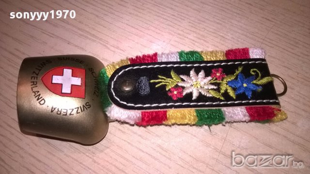 Switzerland-камбанка-13х5см-внос швеицария, снимка 8 - Антикварни и старинни предмети - 18032209