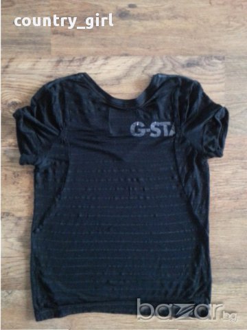 G-star - страхотна дамска тениска 100% оригинал много добро състояние , снимка 6 - Тениски - 15412572