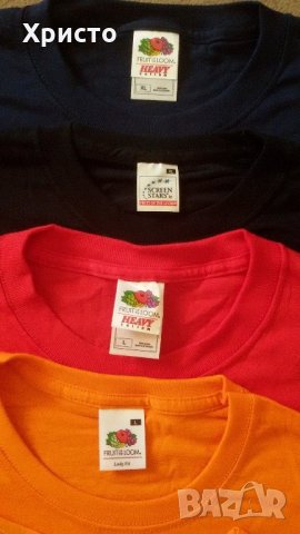 тениски Fruit of the loom и други чисто нови- супер цена 100% памук, снимка 2 - Тениски - 22007149