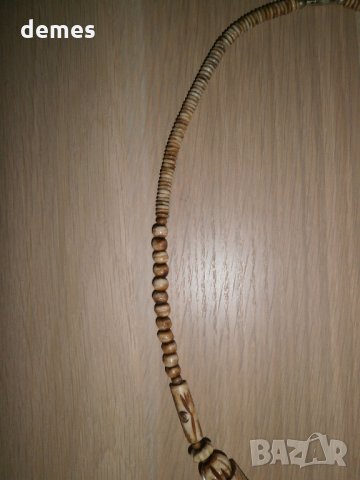 Колие от камилска кост в гръндж стил, снимка 5 - Колиета, медальони, синджири - 23510856