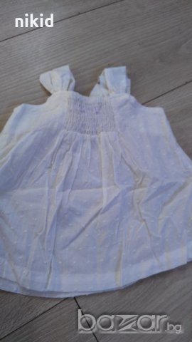 Бебешка детска сладка бяла рокля оригинал Delta kids, снимка 2 - Бебешки рокли - 21242309