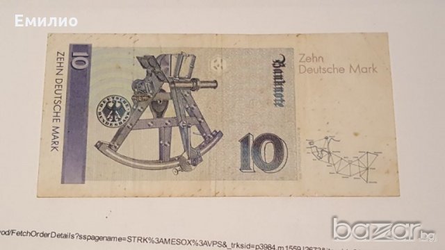 10 DEUTSCHE MARK 1989  XF, снимка 2 - Нумизматика и бонистика - 18802344