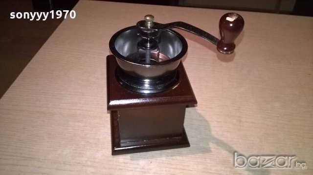 ретро мелница-15х10х10см-внос франция, снимка 3 - Антикварни и старинни предмети - 20049355