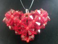 Сърце с кристали Сваровски 002, снимка 10
