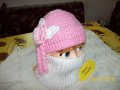 Плетени детски шапки и шалове, снимка 15