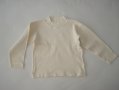 Кремава блузка-полуполо, 110 см. , снимка 1 - Детски Блузи и туники - 16399901