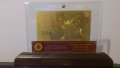 Подаръци 50 лева златни банкноти в стъклена поставка+сертификат, снимка 11