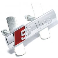 Емблеми S line за предна решетка с шпилки