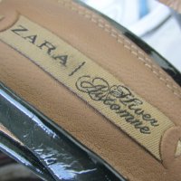 Eлегантни  N- 39- 40 ежедневни дамски обувки ZARA original,100% естествена кожа,GOGOMOTO.BAZAR.BG, снимка 15 - Дамски ежедневни обувки - 21945562