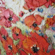 Макове, червени цветя... Мима / Art by MiMa, kartina, painting картина ___60, снимка 3 - Картини - 14454701