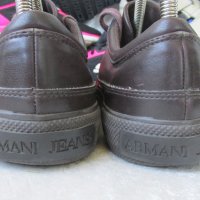 УНИСЕКС кожени кецове ARMANI JEANS®  N- 39 - 40, original AJ®, GOGOMOTO.BAZAR.BG®, снимка 16 - Кецове - 21714420