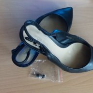 Дамски черни обувки от естествена кожа, снимка 2 - Дамски обувки на ток - 17914922