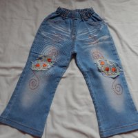 Дънково яке и дънки - 3-4 години, снимка 6 - Детски панталони и дънки - 9609038