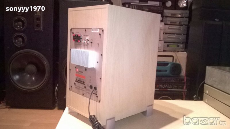 Jbl scssub-active subwoofer 200watts-46/36/26см-внос швеицария, снимка 1