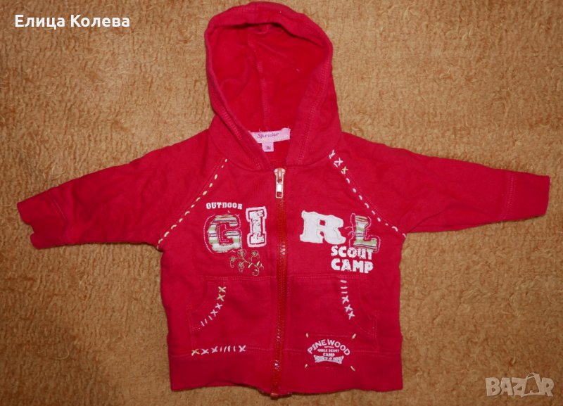 Червен суитчер яке 6 м, снимка 1