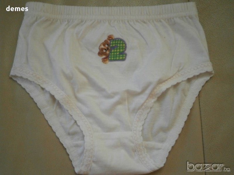Детски бели бикини с щампа за момиченце номер 36, нови , снимка 1