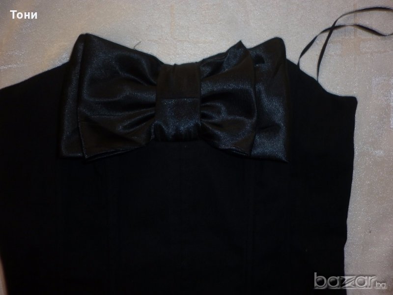 Късо асиметрично бюстие с панделка , снимка 1