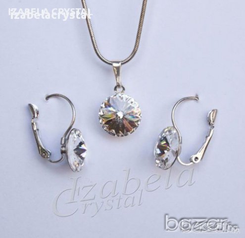 Сваровски Обеци,Комплекти,Колие,Гривна ''Rivoli''Crystals from SWAROVSKI ®, снимка 10 - Обеци - 11283514