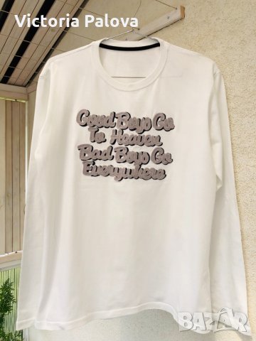 Красива памучна блуза, снимка 2 - Блузи с дълъг ръкав и пуловери - 26164010