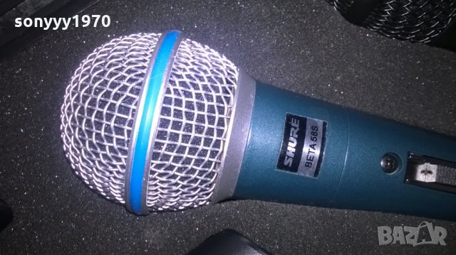 SHURE MIC-PROFI SHURE BETA SM58S-внос от швеицария, снимка 2 - Микрофони - 24250969