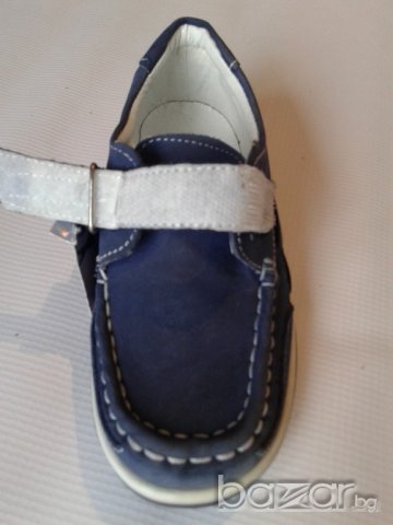 Детски обувки за момче от естествена кожа, ортопедични с лепенка, снимка 2 - Детски маратонки - 9667291