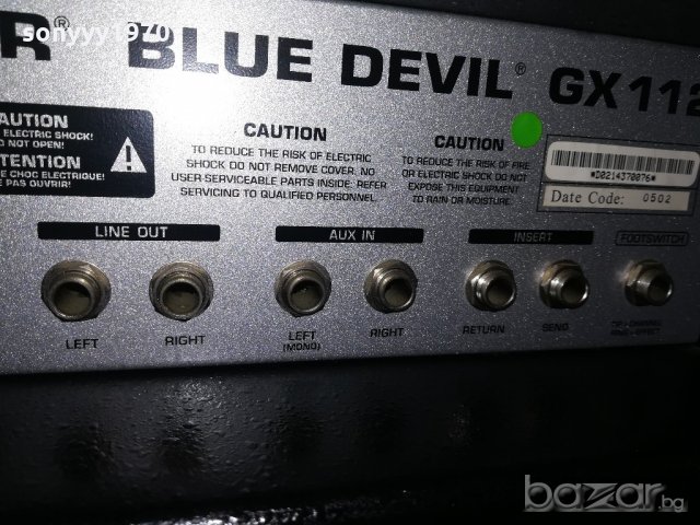 поръчано-behringer blue devil gx112 virtube technology-внос швеицария, снимка 18 - Ресийвъри, усилватели, смесителни пултове - 20811629